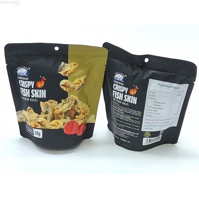 M111A-3 越南鹹蛋風味香脆魚皮(20g/包)網購原價HK$12.00/包，會員價HK$10.00/包